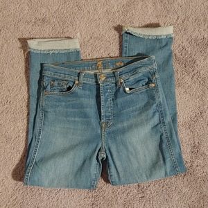 Size 28 7 for all mankind bottoms